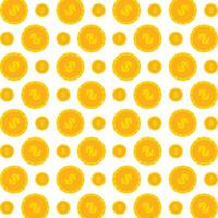Money coin striking trendy multicolor repeating pattern illustration background design vector