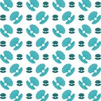 Seaspearll uncommon trendy multicolor repeating pattern illustration background design vector