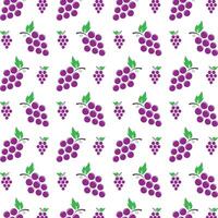 uvas sorprendentes de moda multicolor repitiendo modelo ilustración antecedentes diseño vector