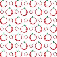 Tomato uncommon trendy multicolor repeating pattern illustration background design vector