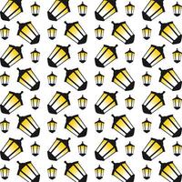 Lantern striking trendy multicolor repeating pattern illustration background design vector