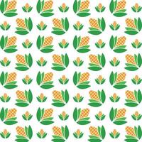 Corn field striking trendy multicolor repeating pattern illustration background design vector