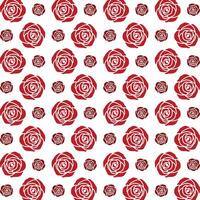 Red rose striking trendy multicolor repeating pattern illustration background design vector