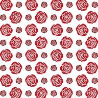 Red rose striking trendy multicolor repeating pattern illustration background design vector