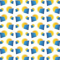 Solar panel wondrous trendy multicolor repeating pattern illustration background design vector