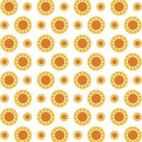 Nature sunflower striking trendy multicolor repeating pattern illustration background design vector