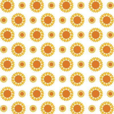 Nature sunflower striking trendy multicolor repeating pattern illustration background design