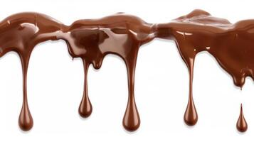 Melting Chocolate Drip on White Surface photo