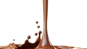 Melting Chocolate Drip on White Surface photo