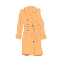 Cartoon Clothes Male Sand Coat. vector