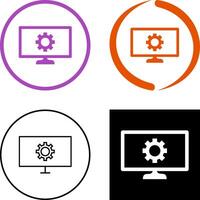 Unique Network Settings Icon Design vector