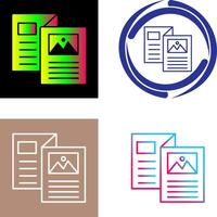 Brochure Icon Design vector