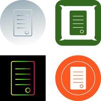 Unique Reports Icon Design vector