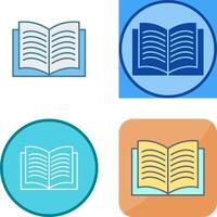 Unique Textbook Icon Design vector