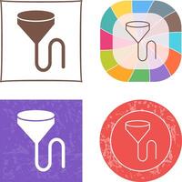 Unique Beer Bong Icon Design vector