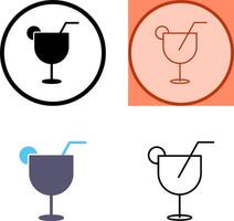 Unique Drinks Icon Design vector