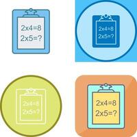 Unique Solving Question Icon Design vector