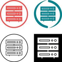 Unique Server Icon Design vector