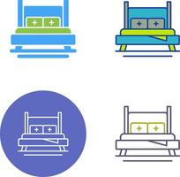 Bed Icon Design vector