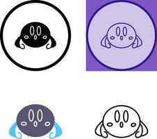 Unique Game Character Icon Design vector