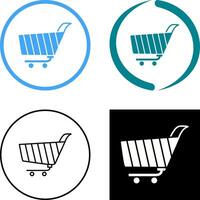 Unique Shopping Cart Icon Design vector