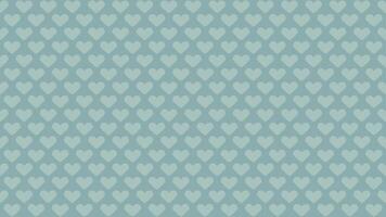 Blue-green background with striped hearts, love. Valentine's Day holiday background texture, romantic wedding design. Illustration in flat style. vector