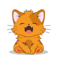 mignonne chat qui aime à jouer png