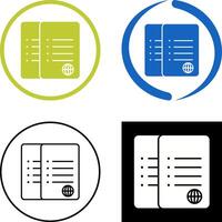 Unique Network Files Icon Design vector