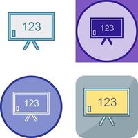 Unique Classroom Board Icon Design vector