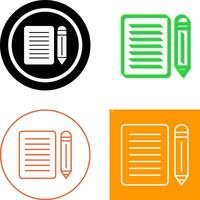 Note Icon Design vector