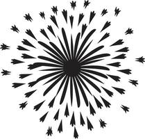 Radiant Revelry of Firework Sparks Sky Symphony Firework Element vector