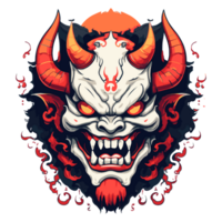 ilustración de cráneo de demonio png