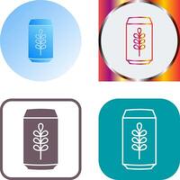 Beer Can Icon Design vector