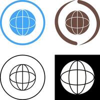 Unique Globe Icon Design vector