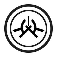 Abstraction. Sign on a white background. Art design. Figure. Symbol and letter K and O. vector