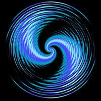 Abstract spiral rotating and twisting lines, computer generated background, 3D rendering background vector