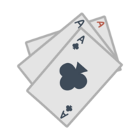 Jeu poker cartes illustration png