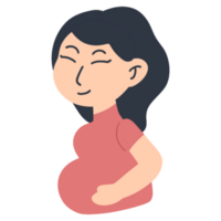 mujer embarazada ilustracion png