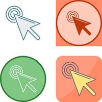 Unique Click Icon Design vector