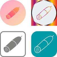 Salami Icon Design vector