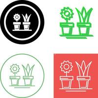 House Plants Icon Design vector