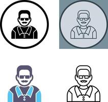 Unique Male Professor Icon Design vector