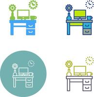 Work Table Icon Design vector