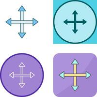 Unique Move Icon Design vector