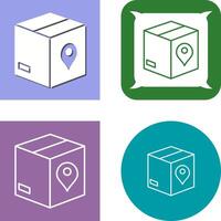 Unique Tracking Services Icon Design vector
