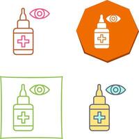 Eye Drop Icon Design vector