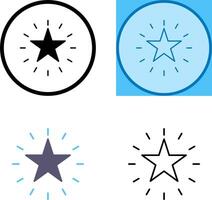 Unique Star Icon Design vector