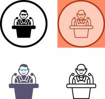 Unique Lecture Icon Design vector