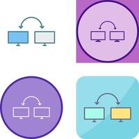 Unique Connected Systems Icon Design vector