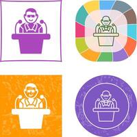 Unique Lecture Icon Design vector